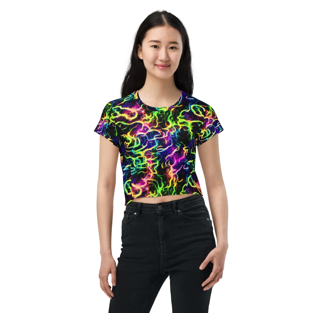 Wildfire Spectrum on Crop Tee — Front