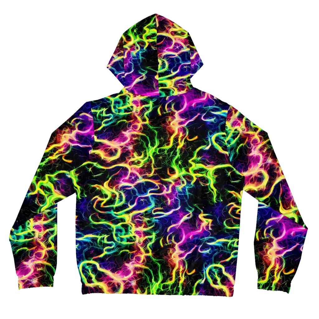 Wildfire Spectrum on Women's Full-Zip Hoodie — Back