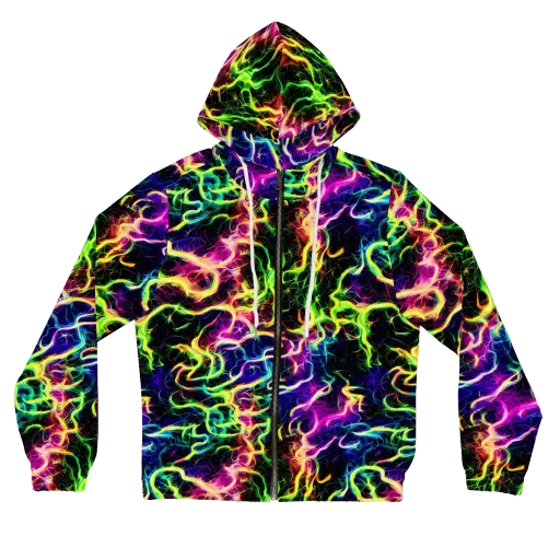 Wildfire Spectrum on a Women's Full-Zip Hoodie
