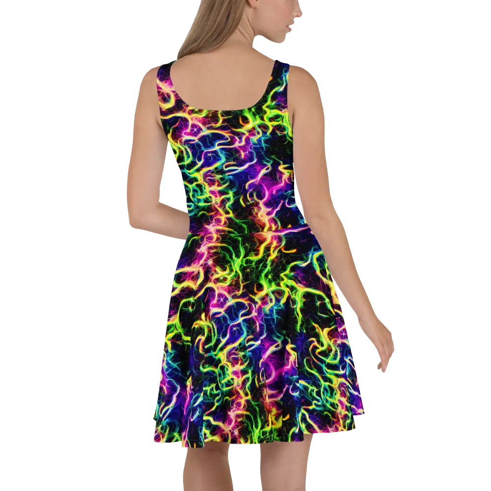 Wildfire Spectrum on Skater Dress — Back