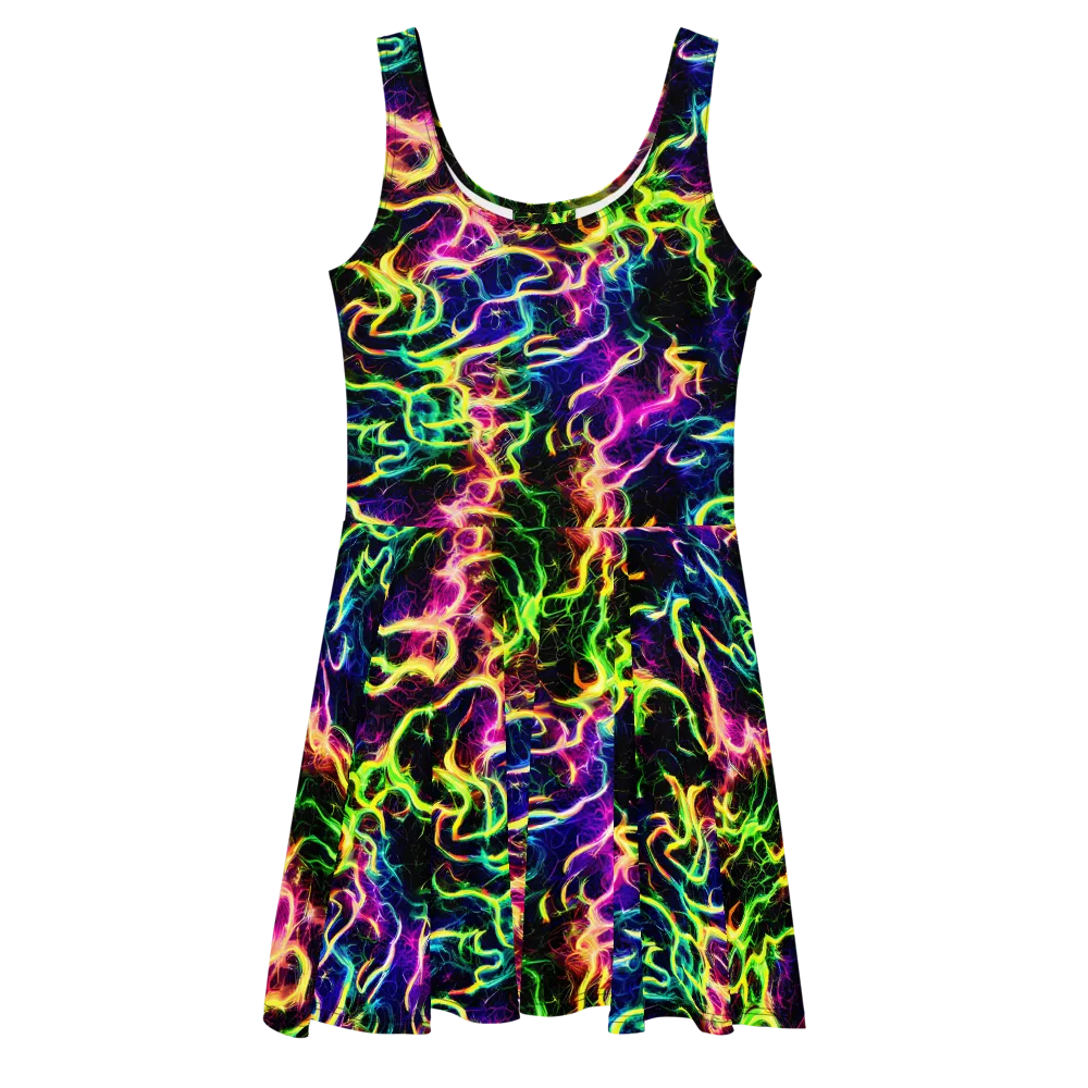 Wildfire Spectrum on Skater Dress — Front