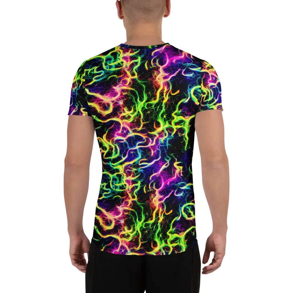 Wildfire Spectrum on Men's Athletic T-Shirt — Back