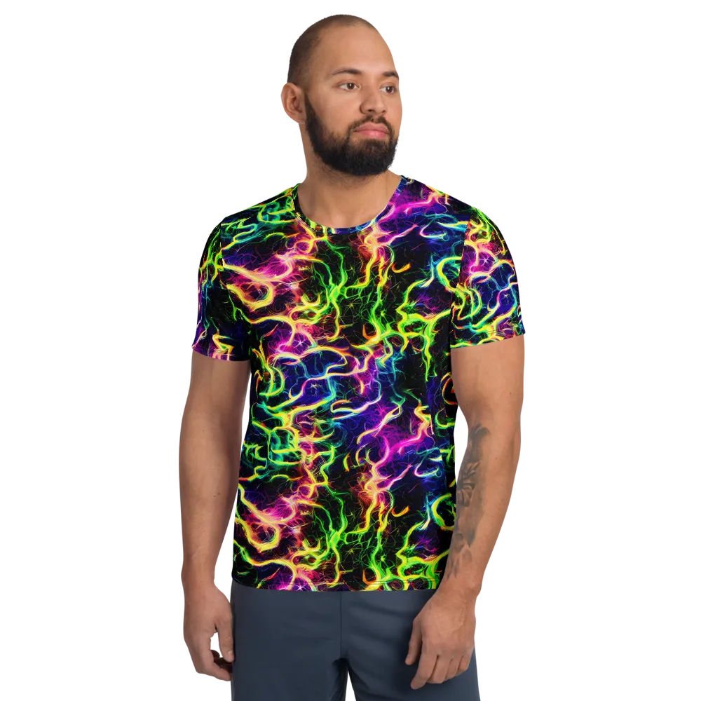 Wildfire Spectrum on Men's Athletic T-Shirt — Front
