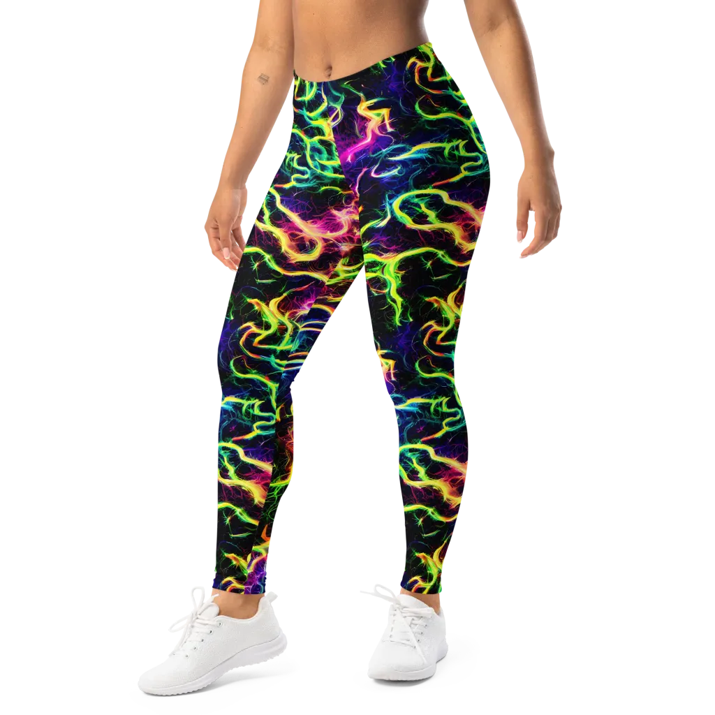 Wildfire Spectrum on Leggings — Left Front