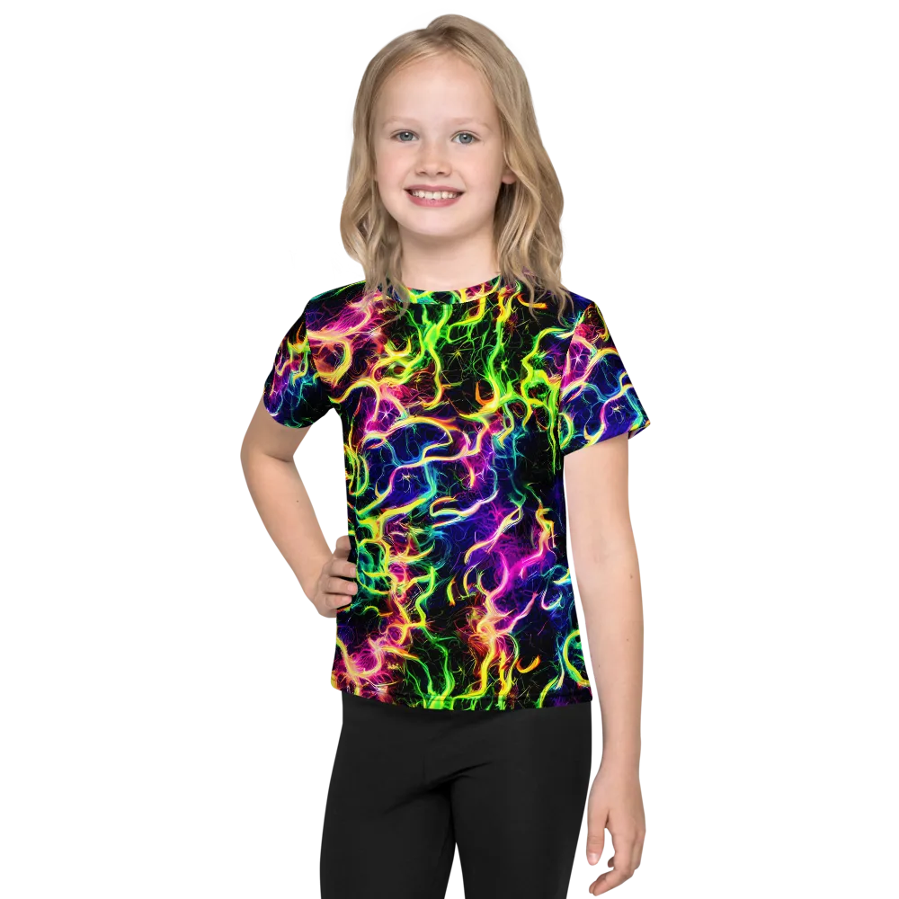 Wildfire Spectrum on Kids Crew Neck T-Shirt — Front