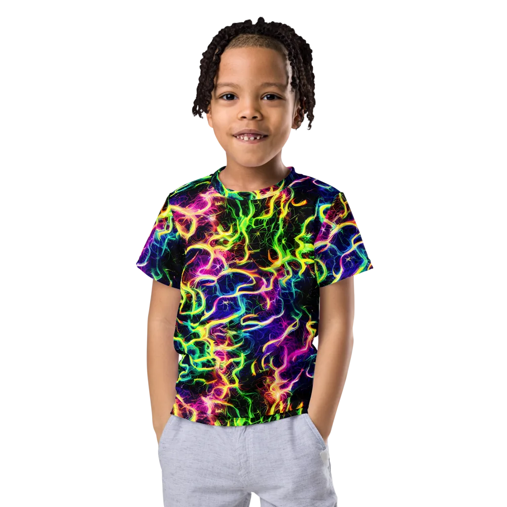 Wildfire Spectrum on Kids Crew Neck T-Shirt — Front