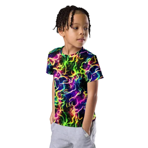 Wildfire Spectrum on a Kids Crew Neck T-Shirt