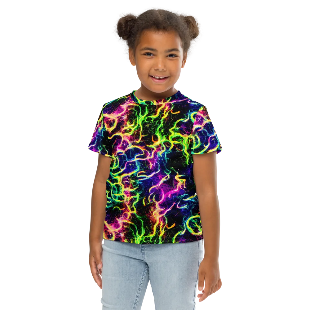 Wildfire Spectrum on Kids Crew Neck T-Shirt — Front
