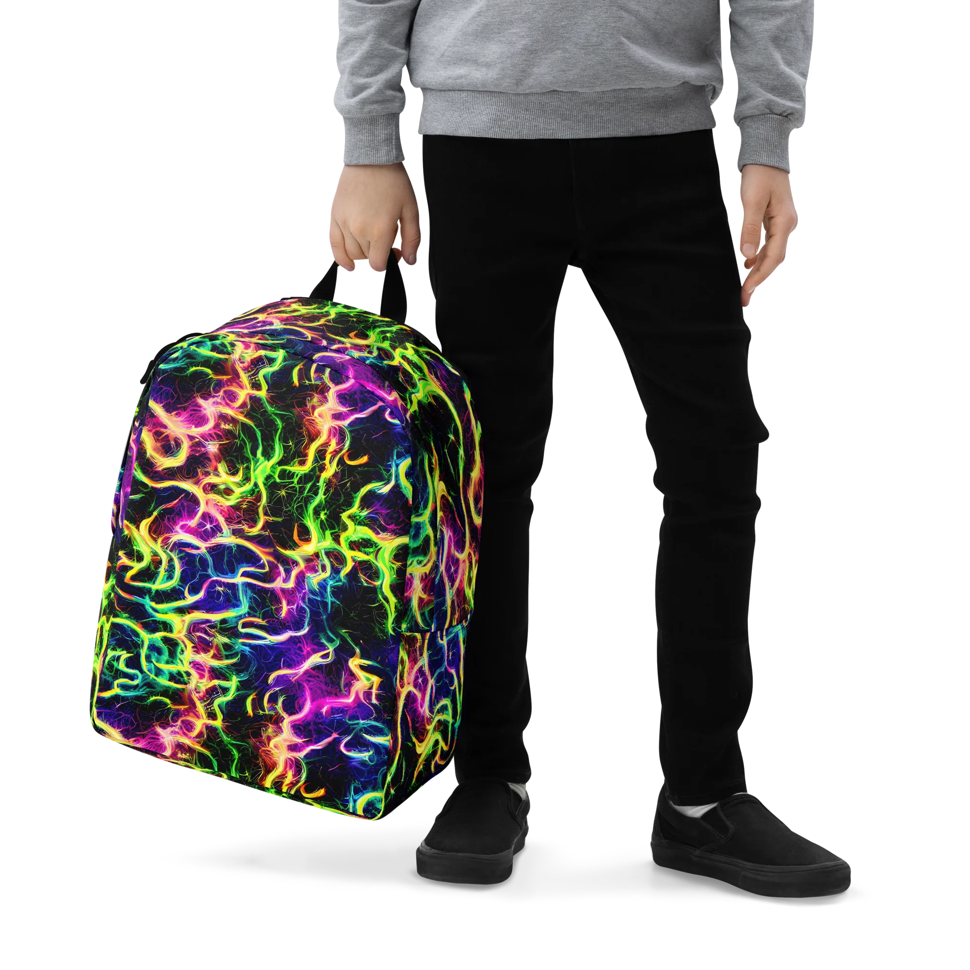 Wildfire Spectrum on Minimalist Backpack — Zoomed-in