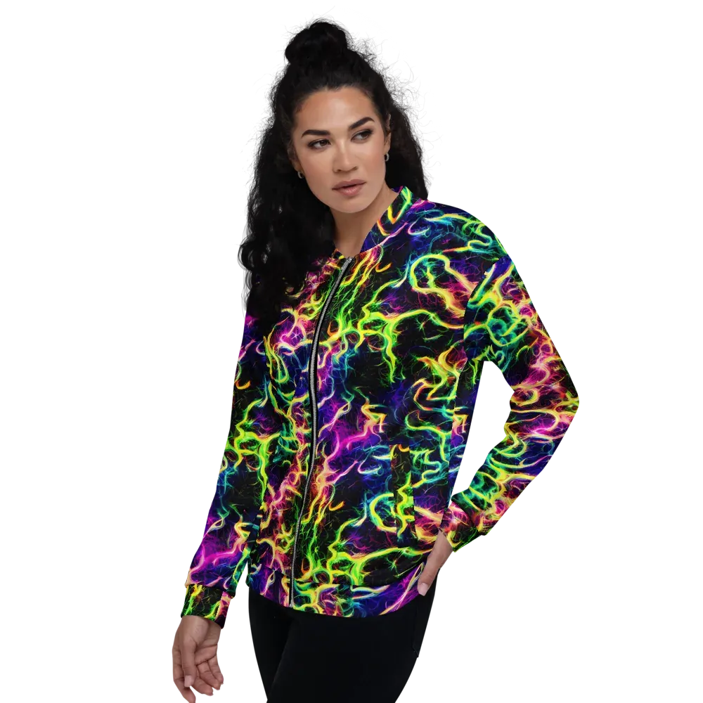 Wildfire Spectrum on Bomber Jacket — Left