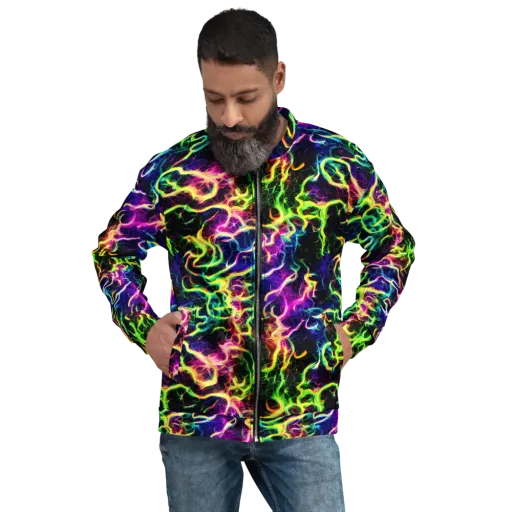 Wildfire Spectrum on a Bomber Jacket