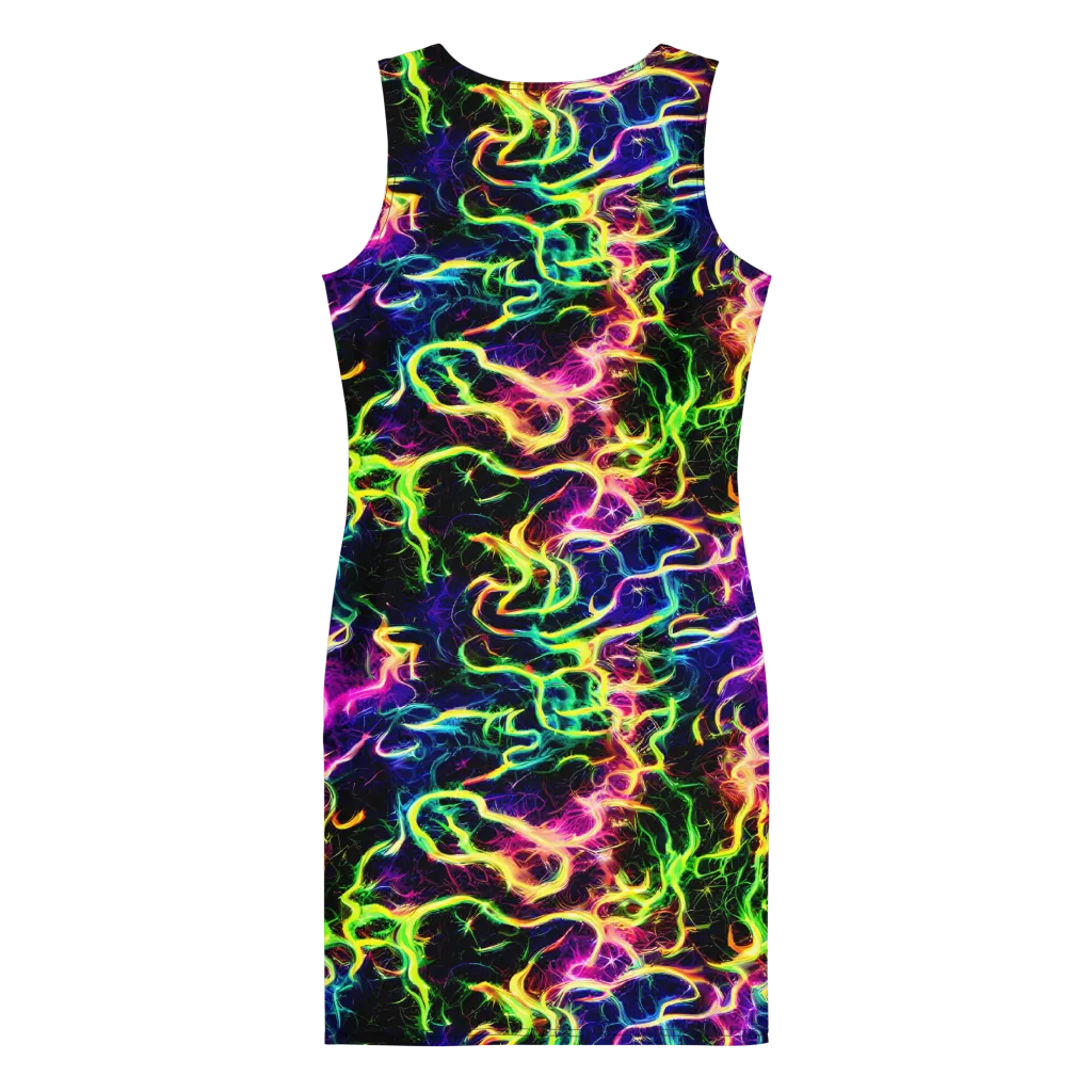 Wildfire Spectrum on Bodycon Dress — Back