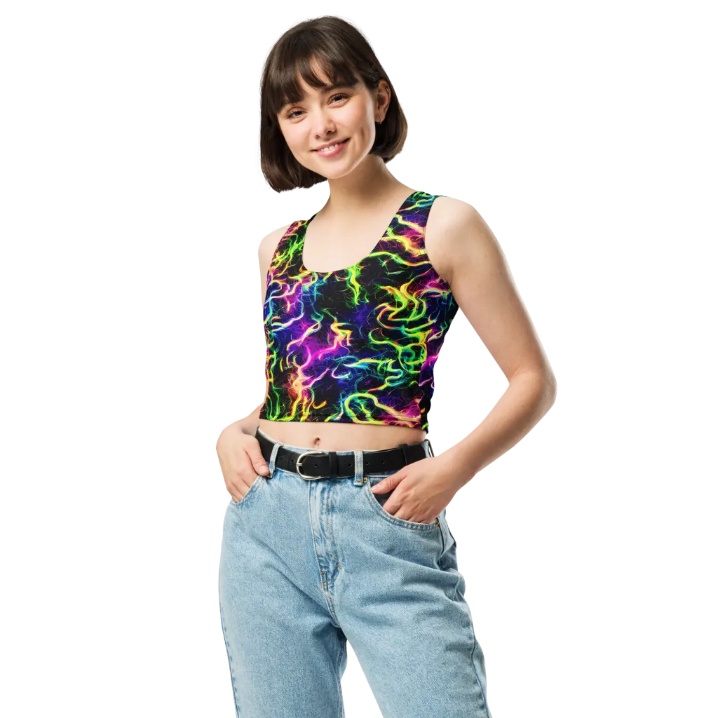 Wildfire Spectrum on Crop Top — Front