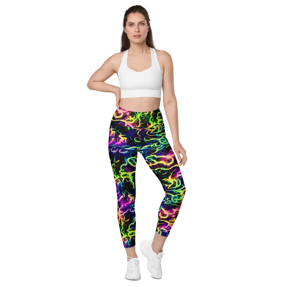 Wildfire Spectrum on Leggings with Pockets — Front
