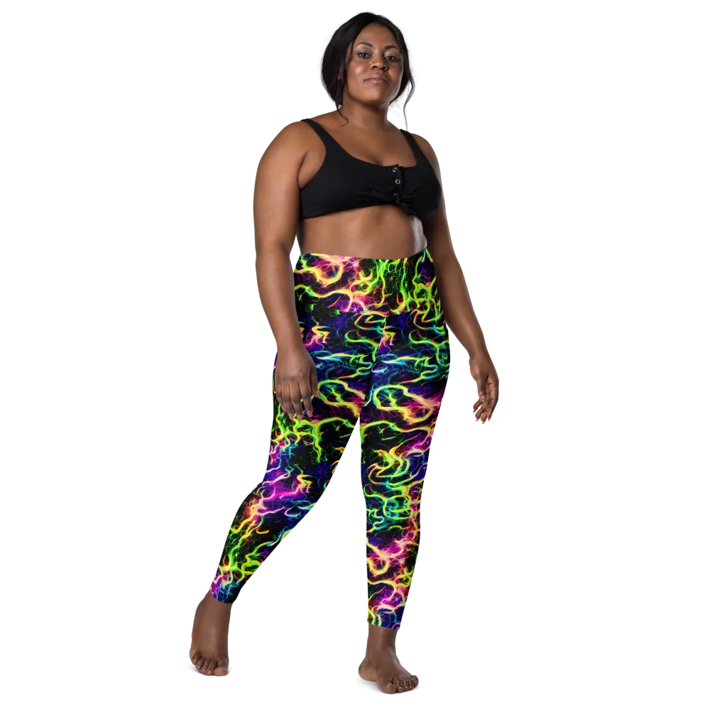 Wildfire Spectrum on Leggings with Pockets — Front