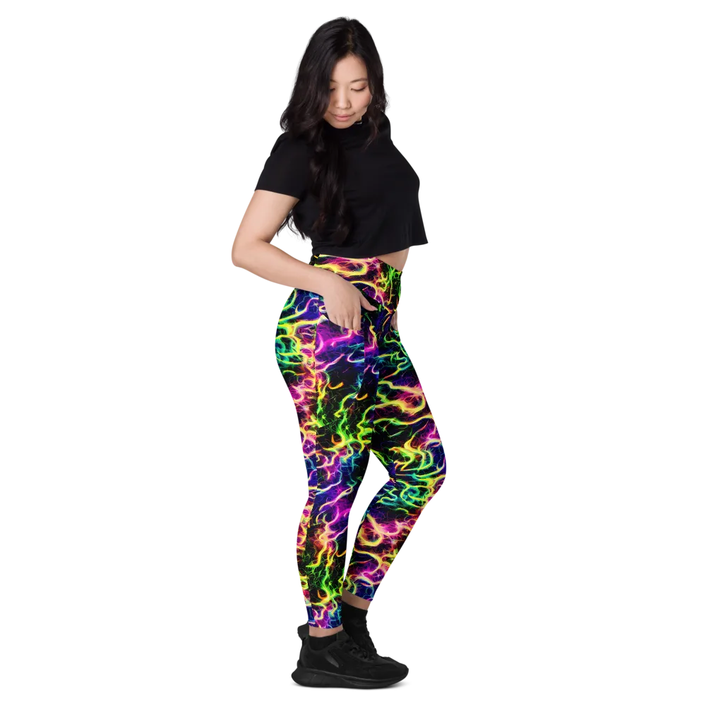 Wildfire Spectrum on Leggings with Pockets — Right