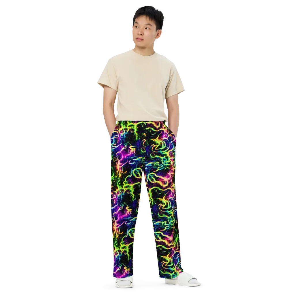 Wildfire Spectrum on Wide-Leg Pants — Front