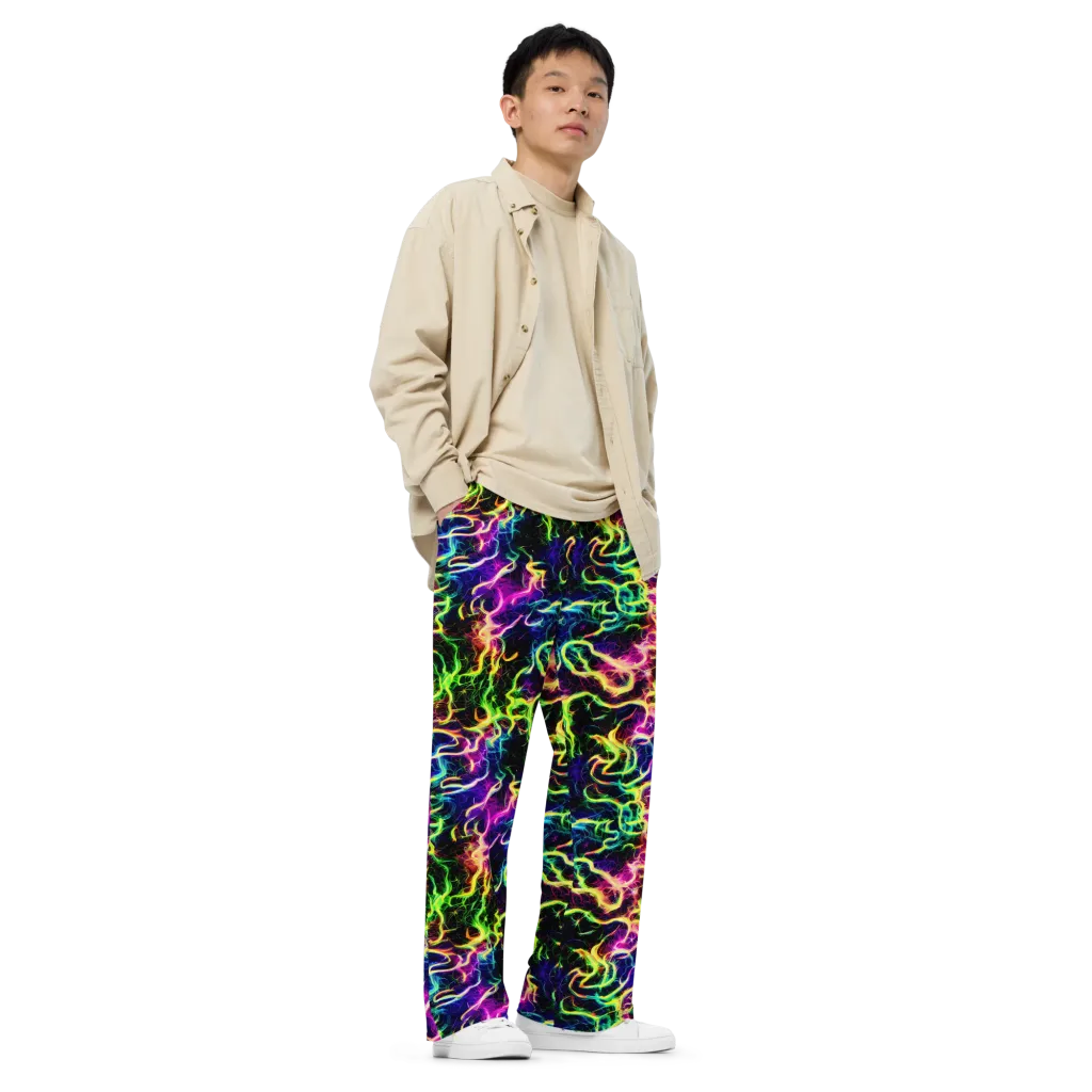 Wildfire Spectrum on Wide-Leg Pants — Right Front