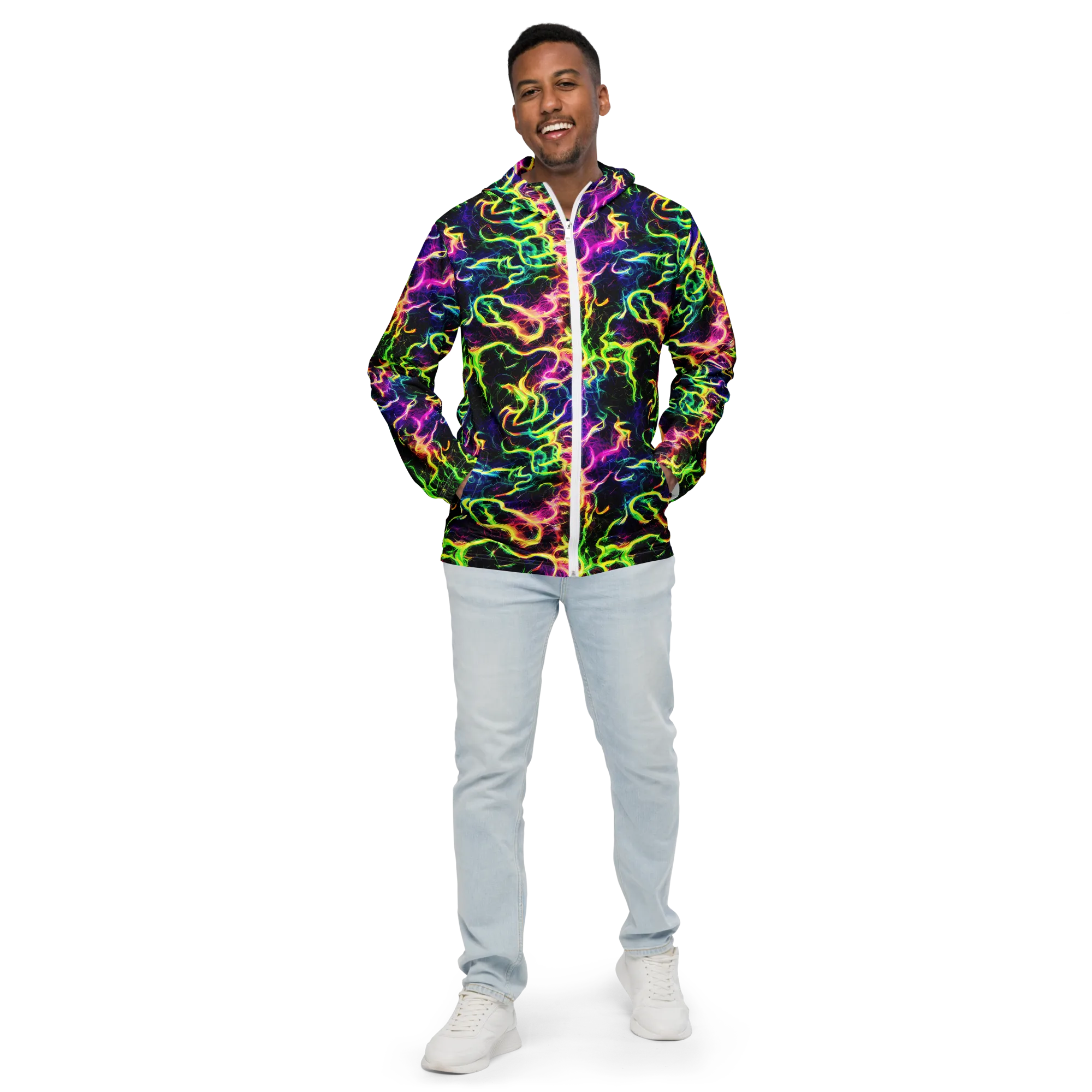Wildfire Spectrum on Men's Windbreaker — Front
