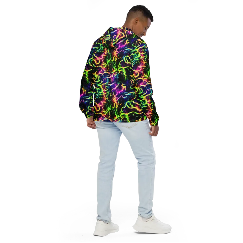 Wildfire Spectrum on Men's Windbreaker — Back