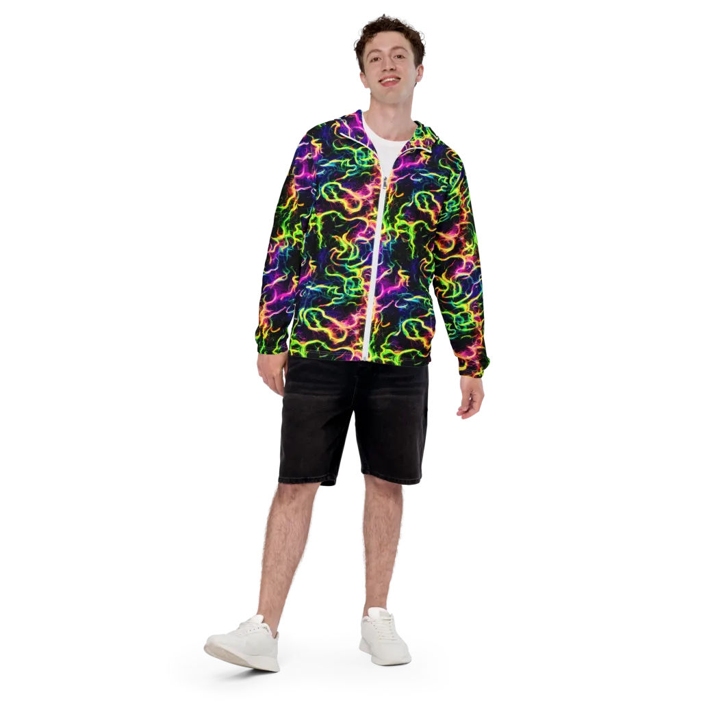 Wildfire Spectrum on Men's Windbreaker — Front