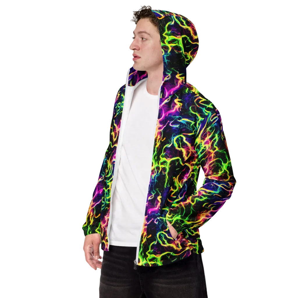 Wildfire Spectrum on Men's Windbreaker — Left Front
