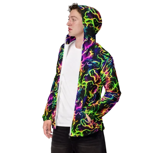 Wildfire Spectrum on a Men's Windbreaker