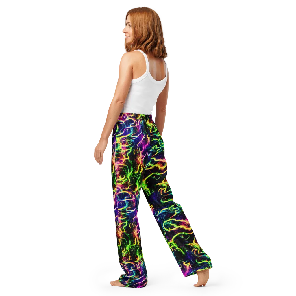 Wildfire Spectrum on Women's Pajama Pants — Back