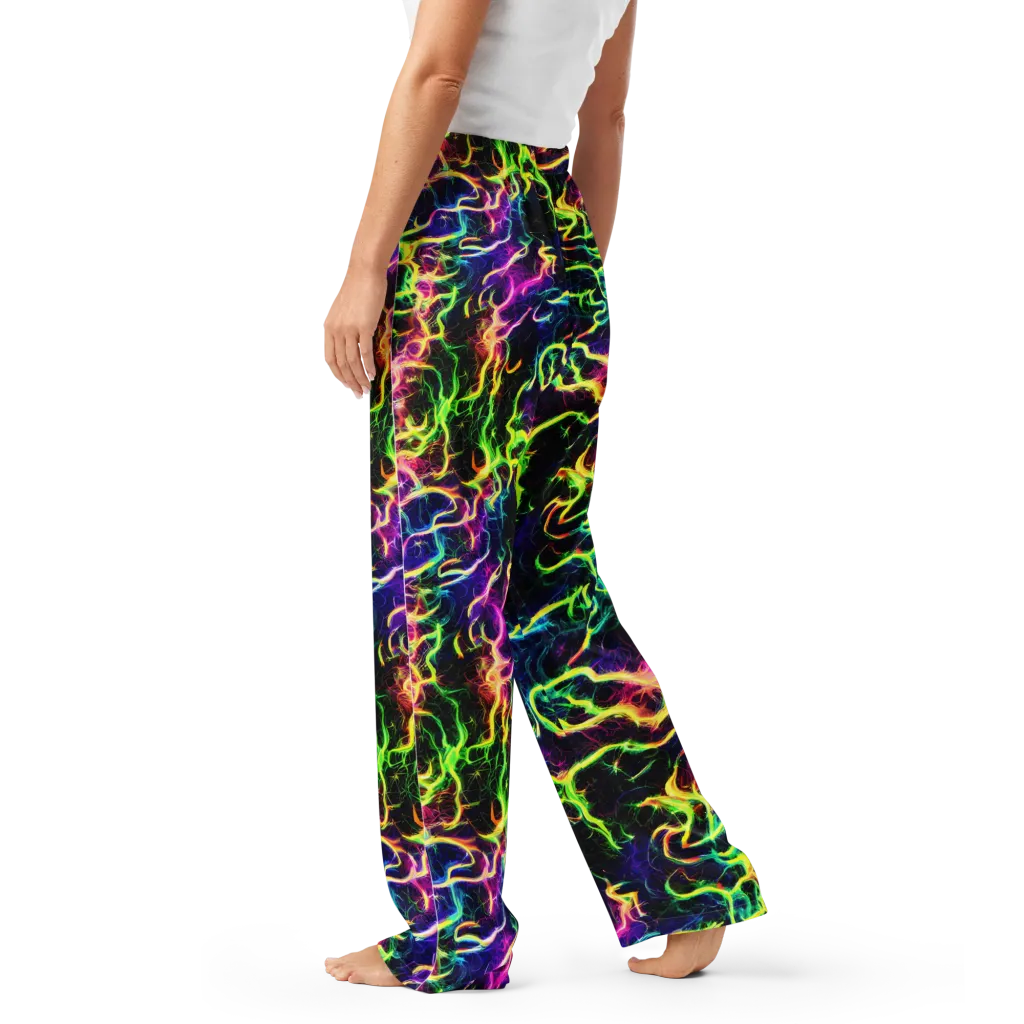 Wildfire Spectrum on Women's Pajama Pants — Left