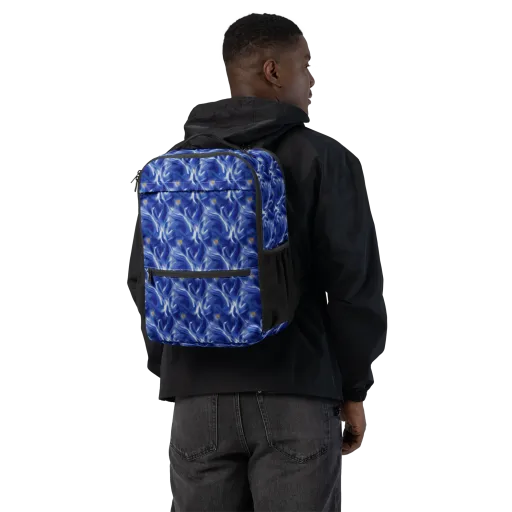 Sapphire Whirl on a Utility Backpack