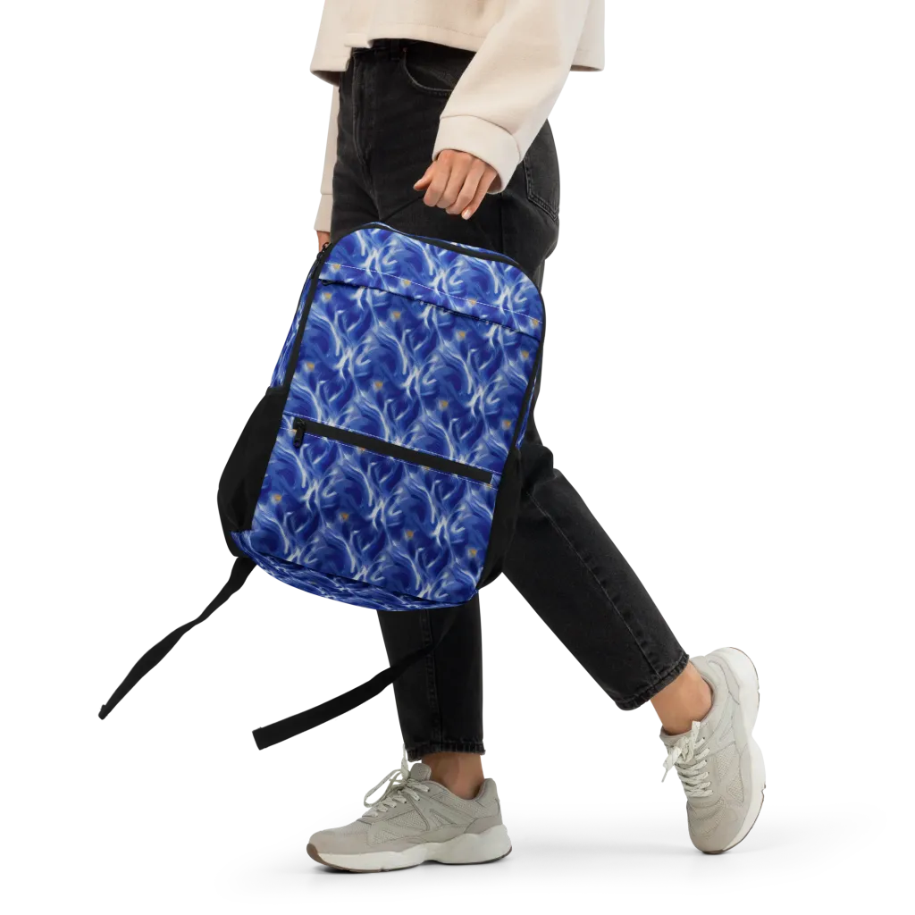 Sapphire Whirl on Utility Backpack — Front