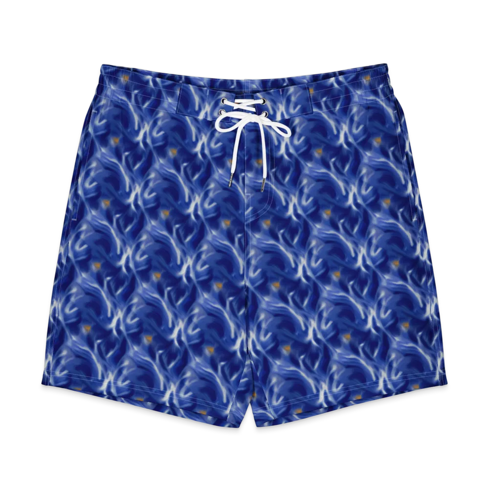 Sapphire Whirl on Men's Board Shorts — Front