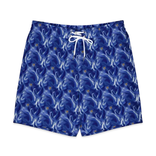 Sapphire Whirl on a Men's Board Shorts