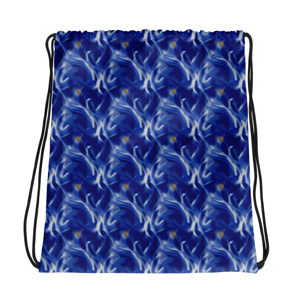 Sapphire Whirl on Drawstring Bag — Photo