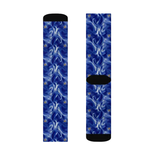 Sapphire Whirl on a Socks