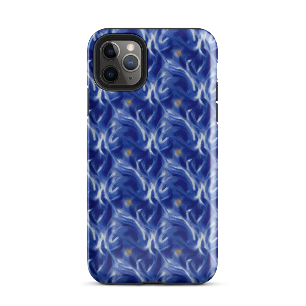 Sapphire Whirl on Tough Case for iPhone® — Front