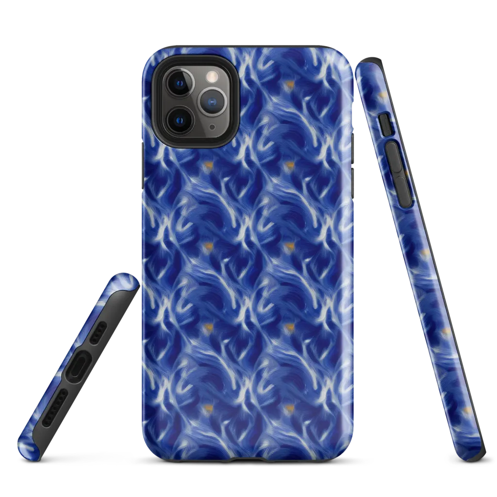 Sapphire Whirl on Tough Case for iPhone® — Front