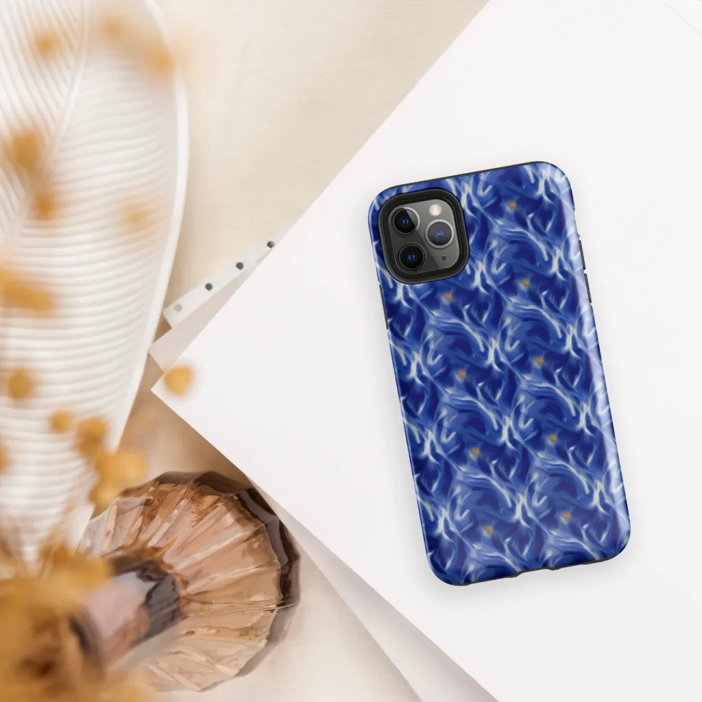 Sapphire Whirl on Tough Case for iPhone® — Front