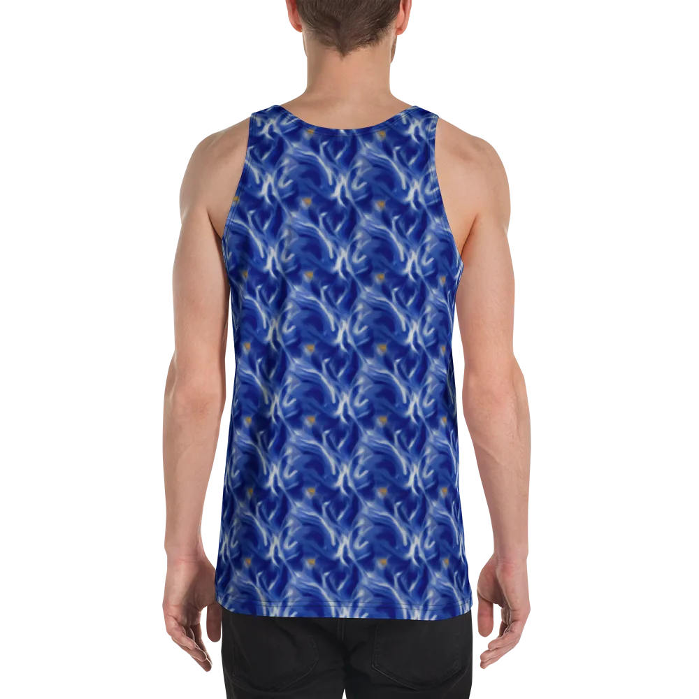 Sapphire Whirl on Men's Tank Top — Back