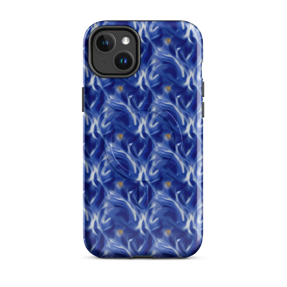Sapphire Whirl on MagSafe Tough Case for iPhone® — Front