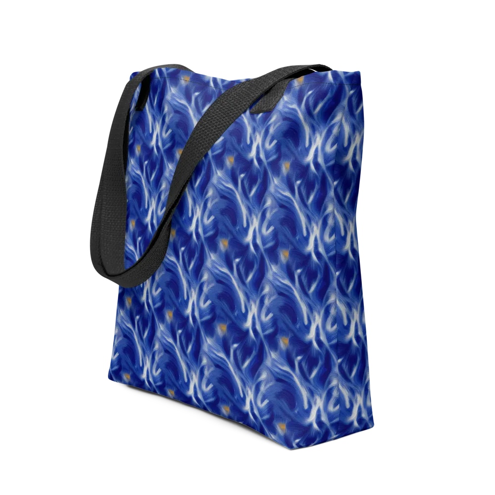Sapphire Whirl on Tote Bag — Front
