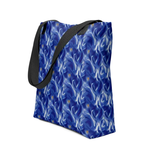 Sapphire Whirl on a Tote Bag