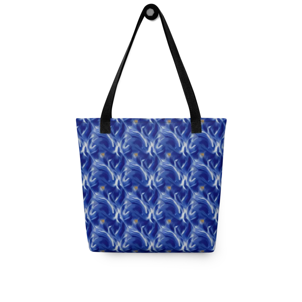 Sapphire Whirl on Tote Bag — Front