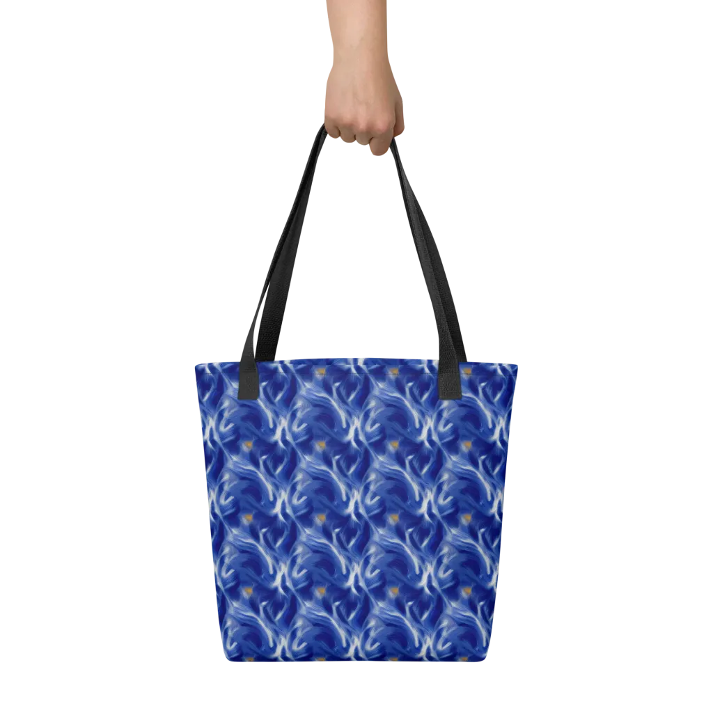 Sapphire Whirl on Tote Bag — Front