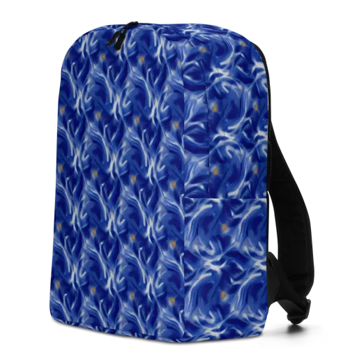 Sapphire Whirl on a Minimalist Backpack