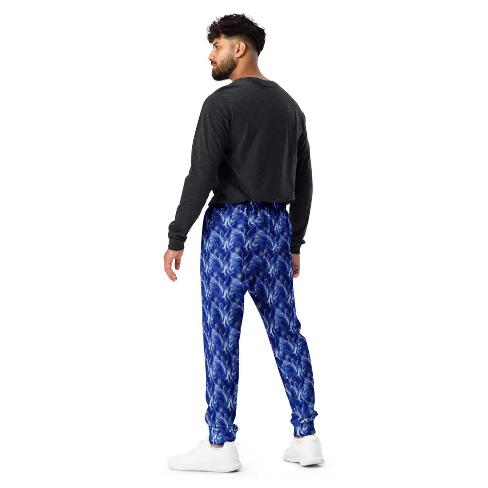 Sapphire Whirl on Men's Joggers — Back