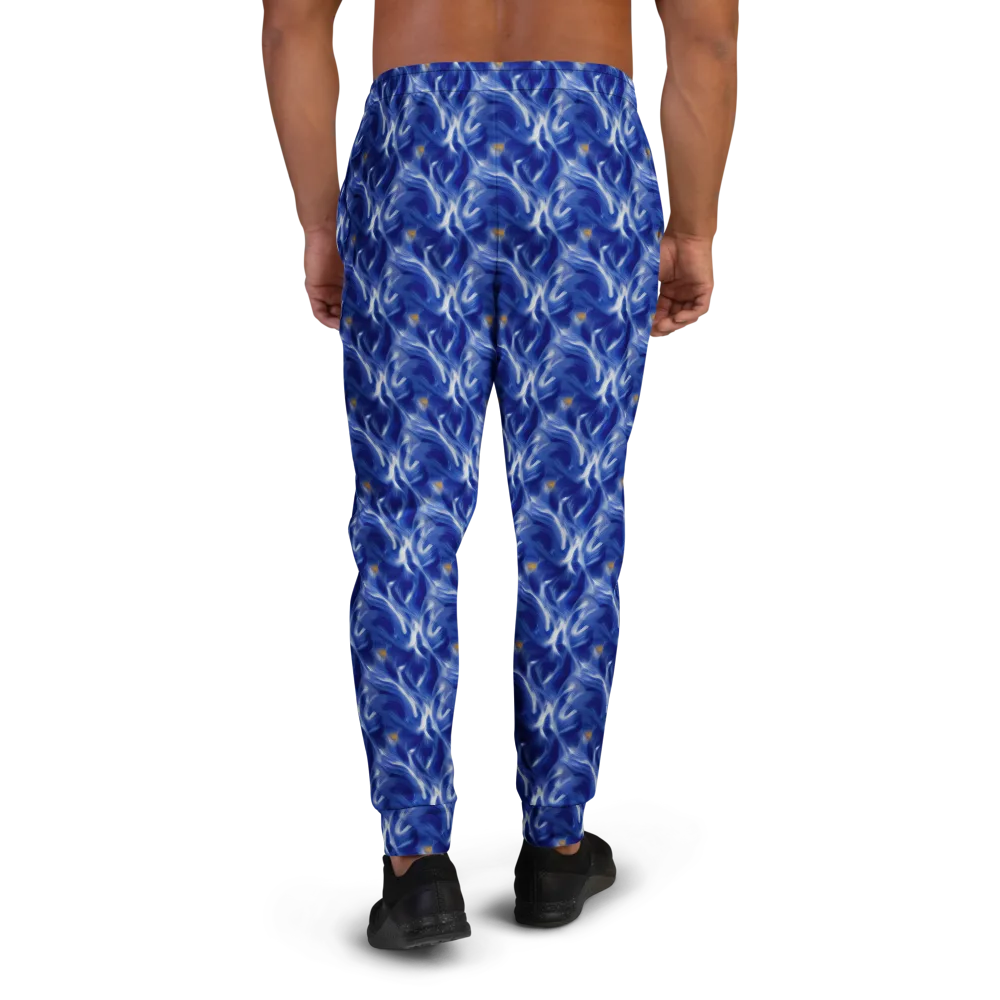 Sapphire Whirl on Men's Joggers — Back