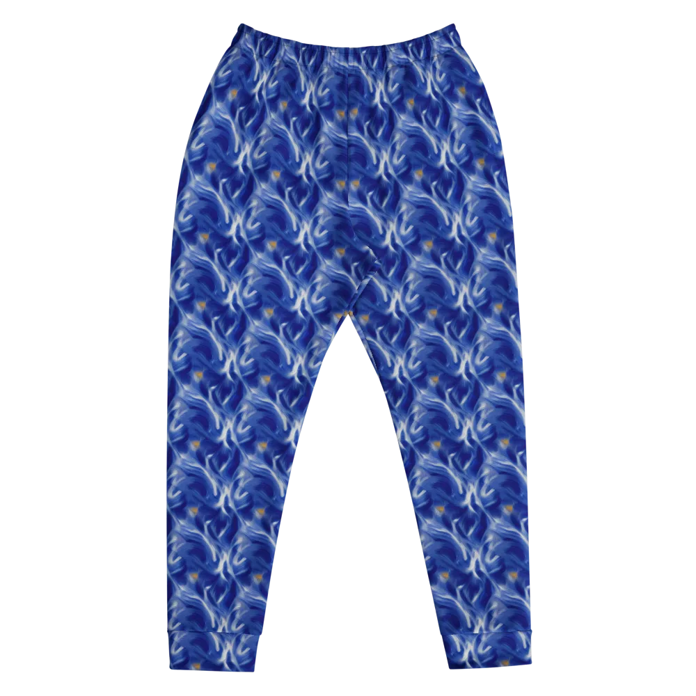 Sapphire Whirl on Men's Joggers — Front