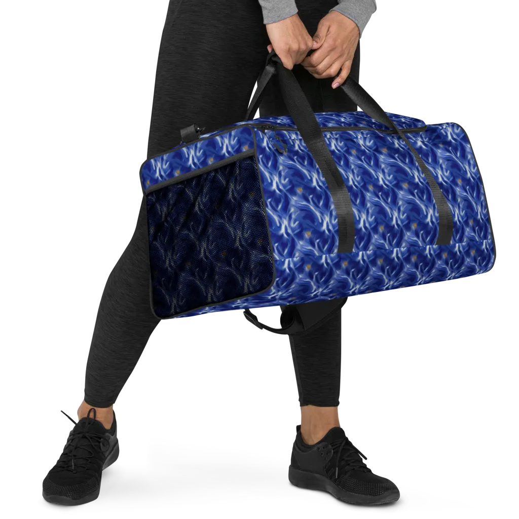 Sapphire Whirl on Duffle Bag — Right Front