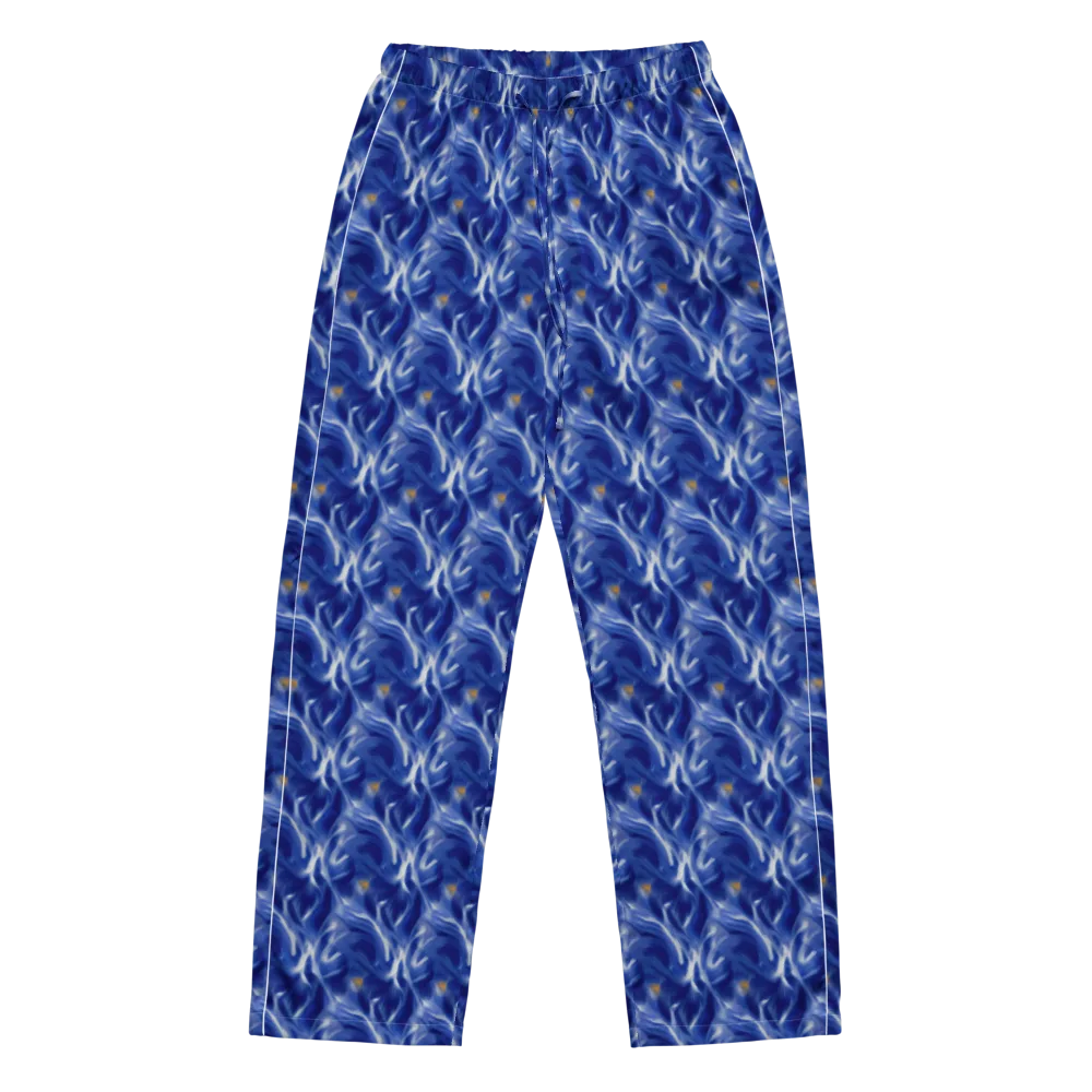 Sapphire Whirl on Women's Pajama Pants — Front